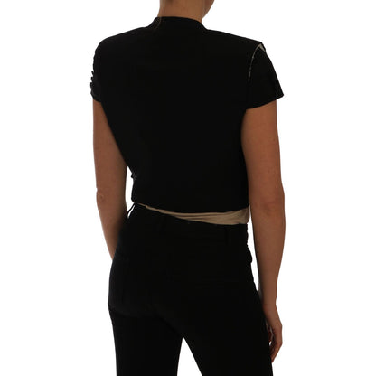 Dolce & Gabbana Black Short Croped Blazer Jacket Coats & Jackets