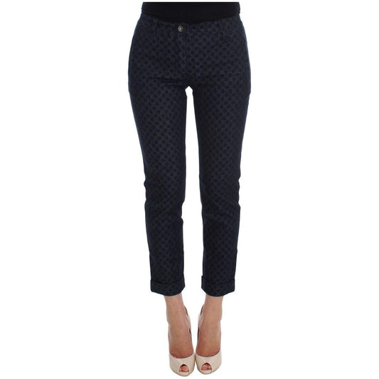 Dolce & Gabbana Polka Dotted Slim Capris Jeans 1% Elastane,1728,67345645728,Blue,Clothing,Dolce & Gabbana,IT38|XS,Jeans & Pants - Women - Clothing,Jeans Denim - Clothing,Material: 99% Cotton,New with tags,Slim Fit Jeans - Jeans Denim - Clothing,Women,Wome
