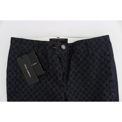 Dolce & Gabbana Polka Dotted Slim Capris Jeans 1% Elastane,1728,67345645728,Blue,Clothing,Dolce & Gabbana,IT38|XS,Jeans & Pants - Women - Clothing,Jeans Denim - Clothing,Material: 99% Cotton,New with tags,Slim Fit Jeans - Jeans Denim - Clothing,Women,Wome