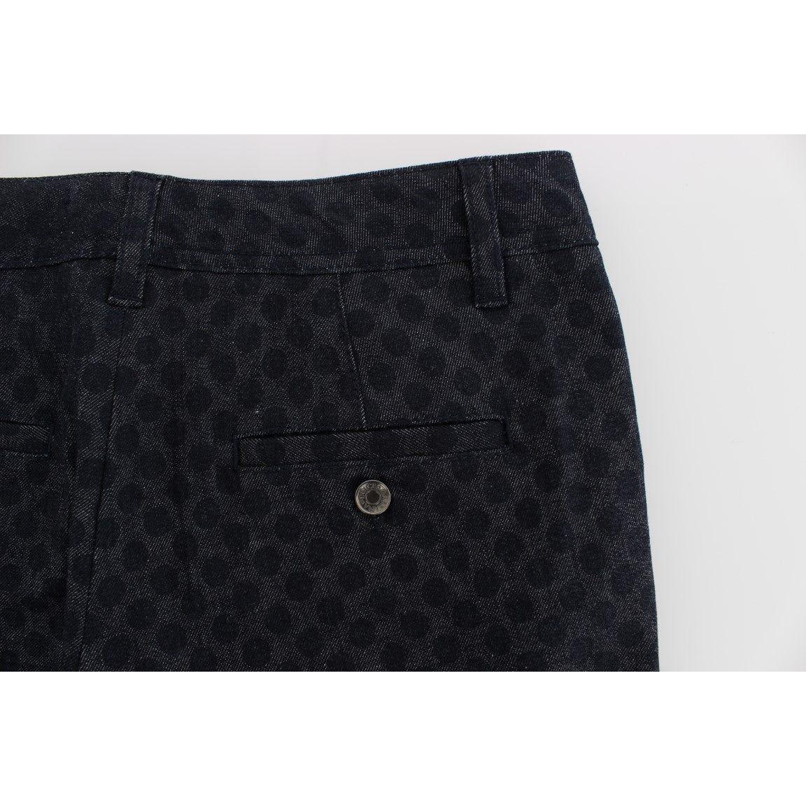 Dolce & Gabbana Polka Dotted Slim Capris Jeans 1% Elastane,1728,67345645728,Blue,Clothing,Dolce & Gabbana,IT38|XS,Jeans & Pants - Women - Clothing,Jeans Denim - Clothing,Material: 99% Cotton,New with tags,Slim Fit Jeans - Jeans Denim - Clothing,Women,Wome