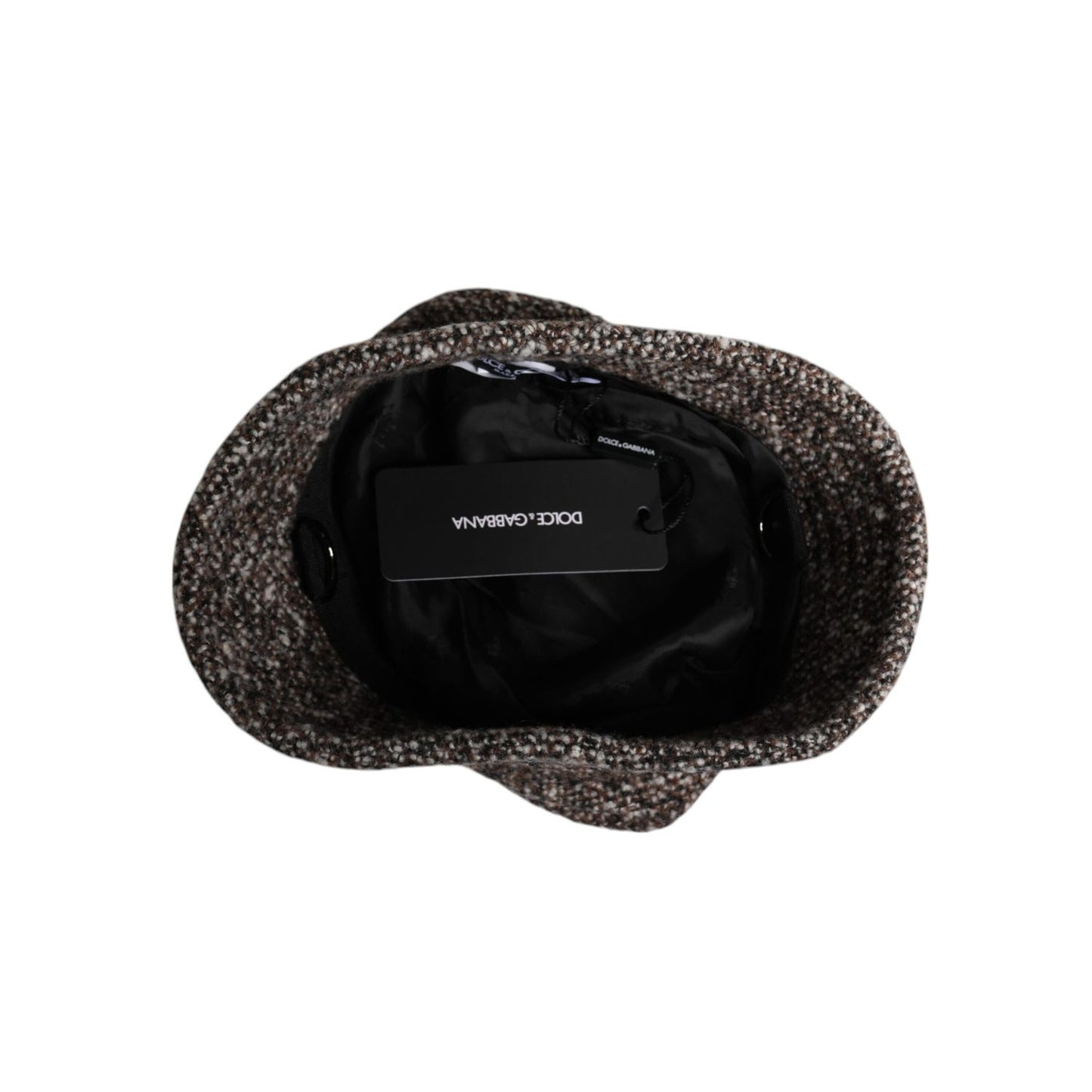 Dolce & Gabbana Brown Alpaca Wool Woven Bucket Hat