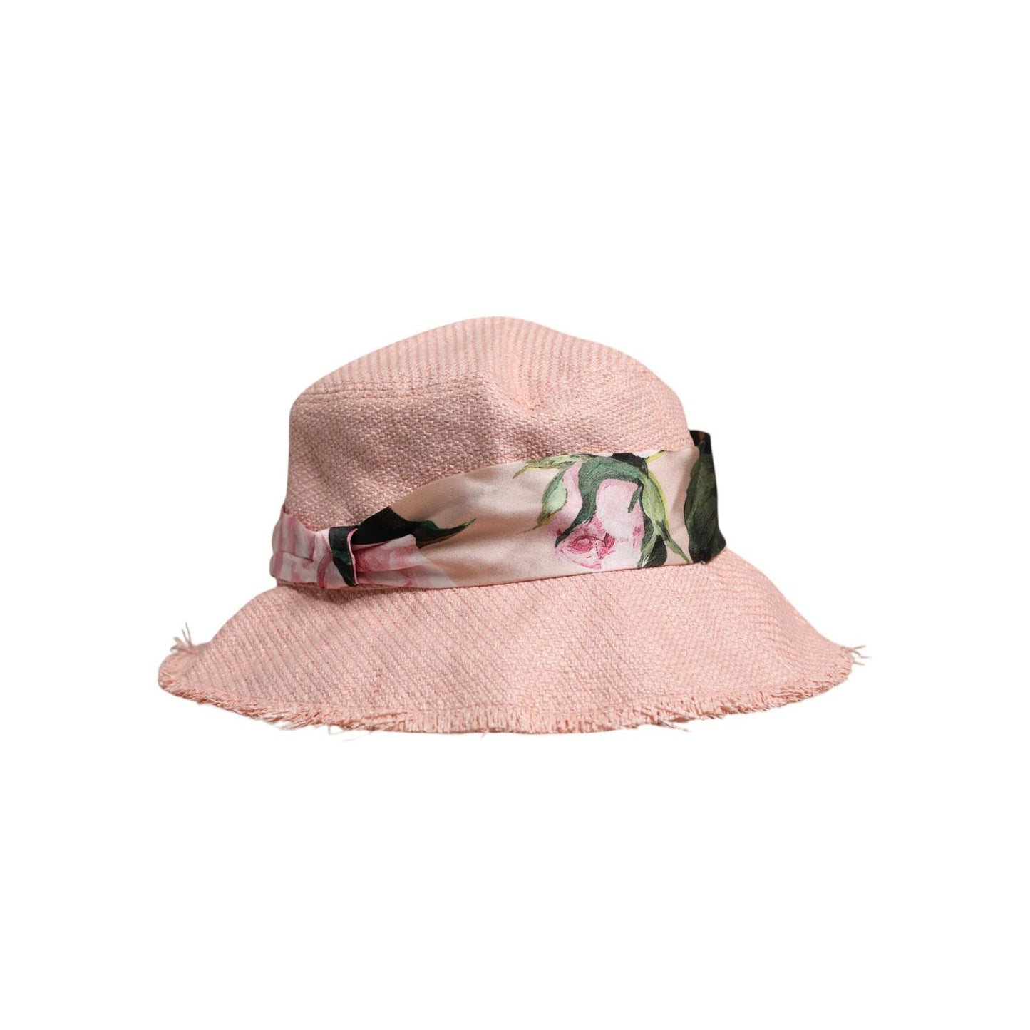 Dolce & Gabbana Pink Cotton Wide Brim Bucket Hat