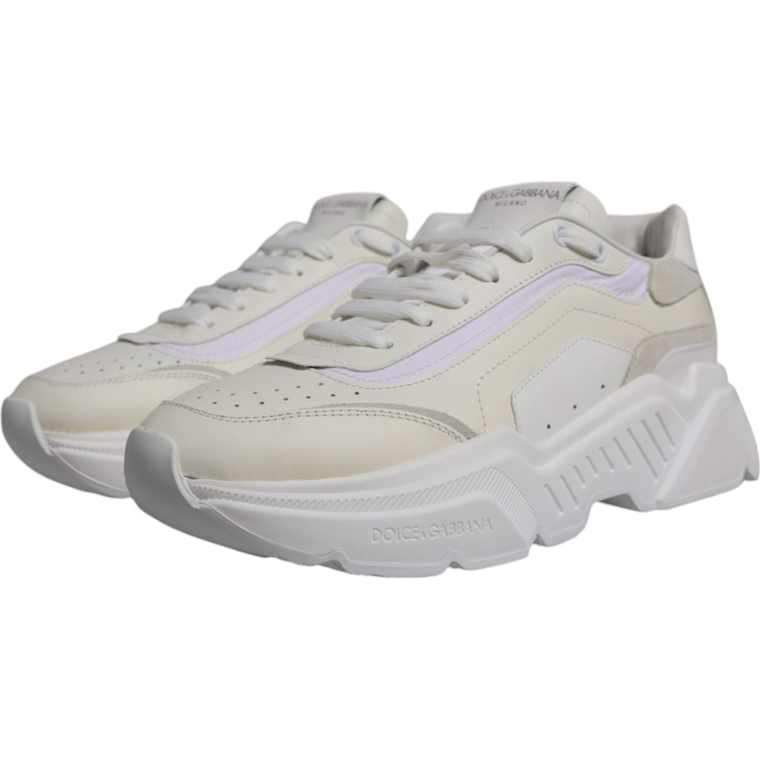 Dolce & Gabbana White Daymaster Low Top Sneakers Shoes