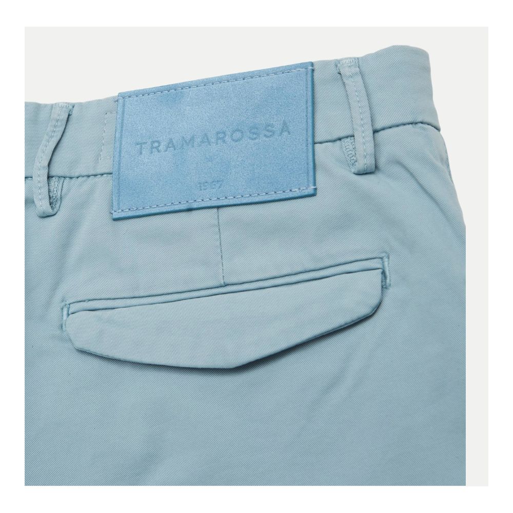 Tramarossa Light Blue Linen Men Short