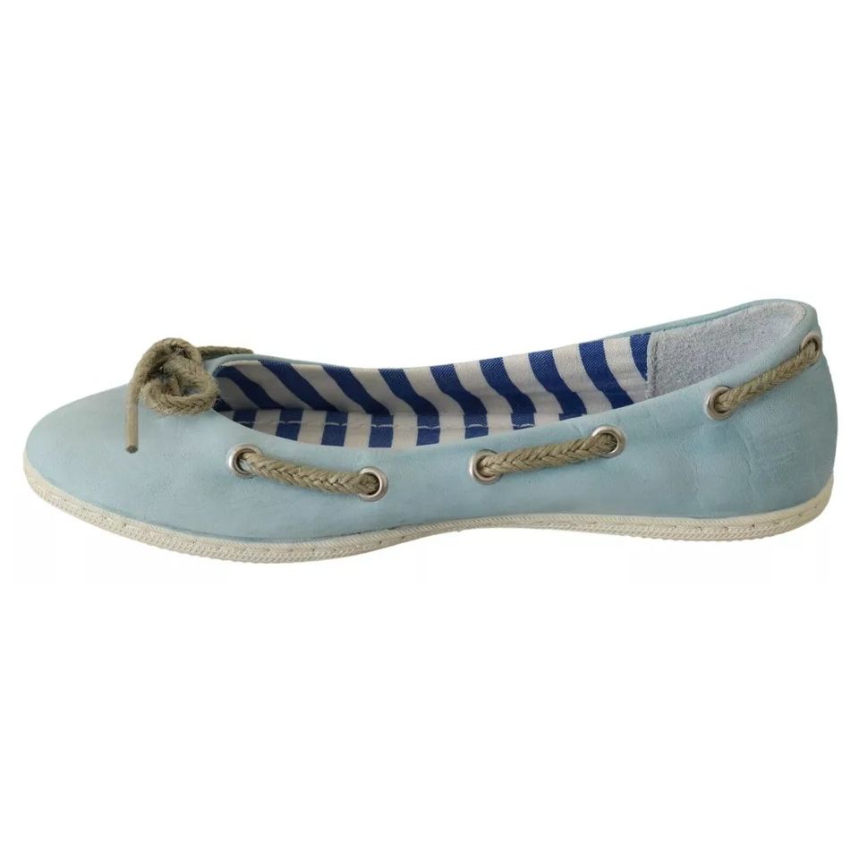 Pantofola D'Oro Minnesota Blue Stripe Flat Slip-On Shoes