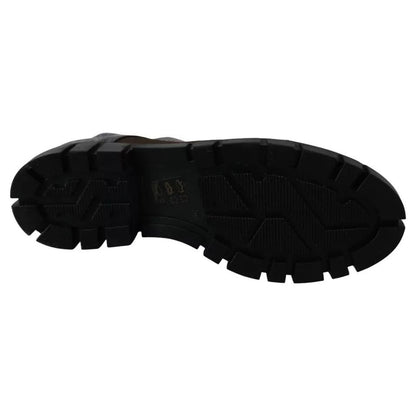 EBARRITO Multicolor Leather Suede Zipper Ankle Boots Shoes