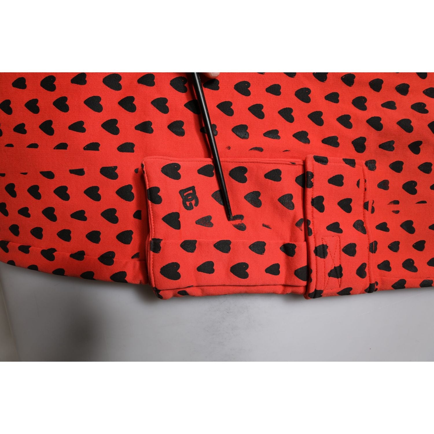 Dolce & Gabbana Red Hearts Cargo Jogger Men Sweatpants Pants