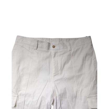 Dolce & Gabbana White Cotton Jogger Cargo Skinny Pants