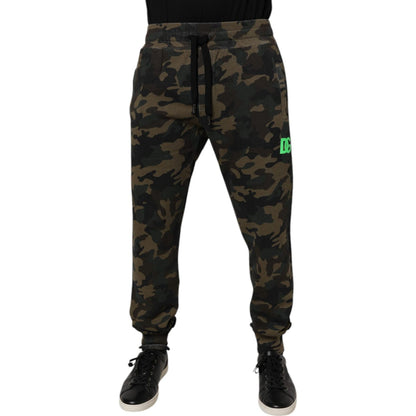 Dolce & Gabbana Multicolor Camouflage Jogger Sweatpants Pants