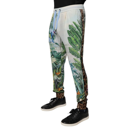 Dolce & Gabbana Multicolor Tropical Jogger Sweatpants Pants