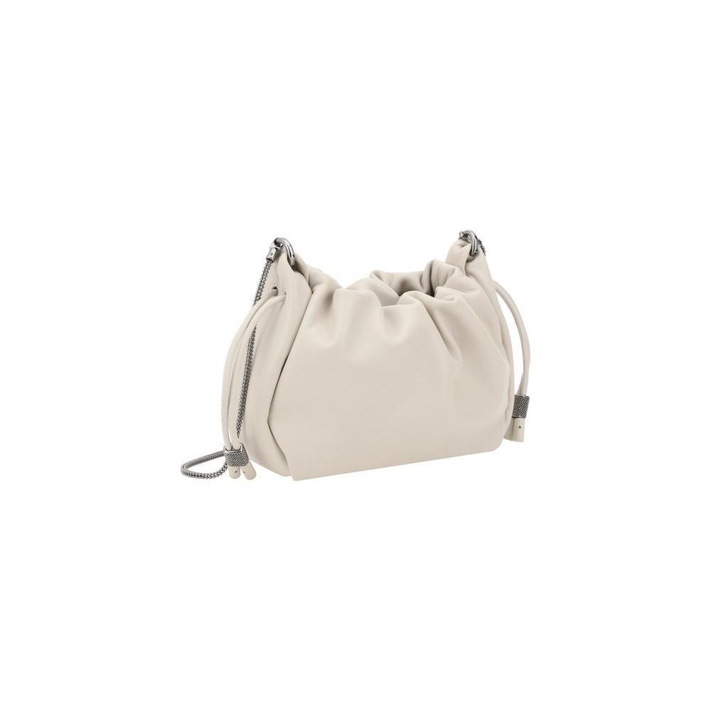 Front view with bag zipped and handles upright.