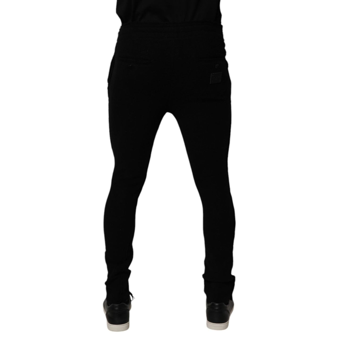 Dolce & Gabbana Black Cashmere Jogger Men Sweatpants Pants