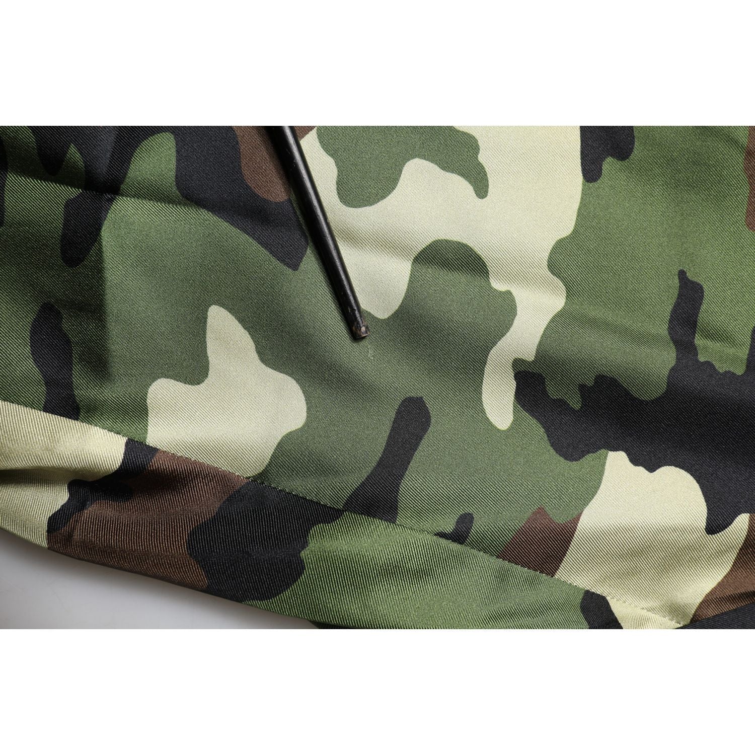 Dolce & Gabbana Multicolor Camouflage Silk Mid Waist Bermuda Shorts