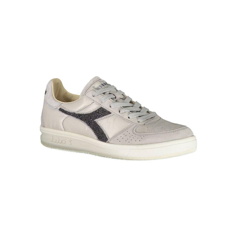 Diadora Gray Leather Women Sneaker