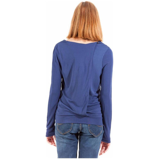 Gant Blue Viscose Women T-Shirt GA-1138-S