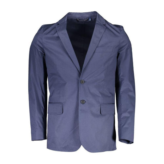 Gant Blue Cotton Men Jacket