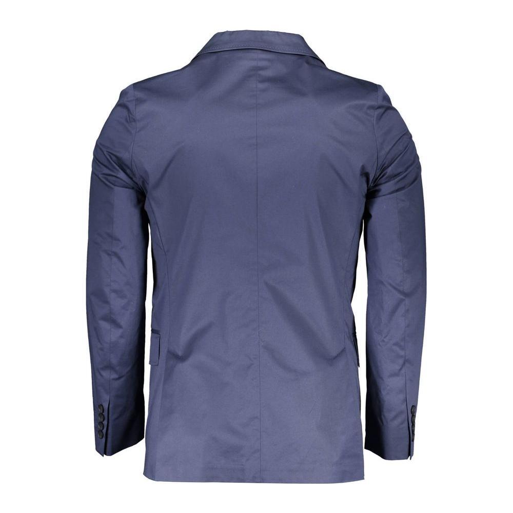 Gant Blue Cotton Men Jacket