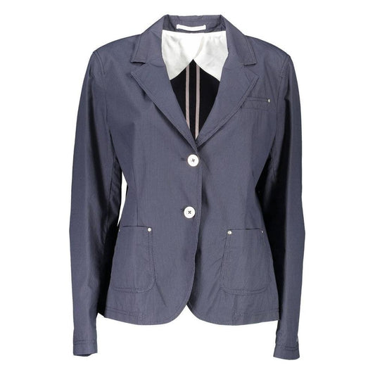 Gant Blue Cotton Women Jacket GA-3056-40