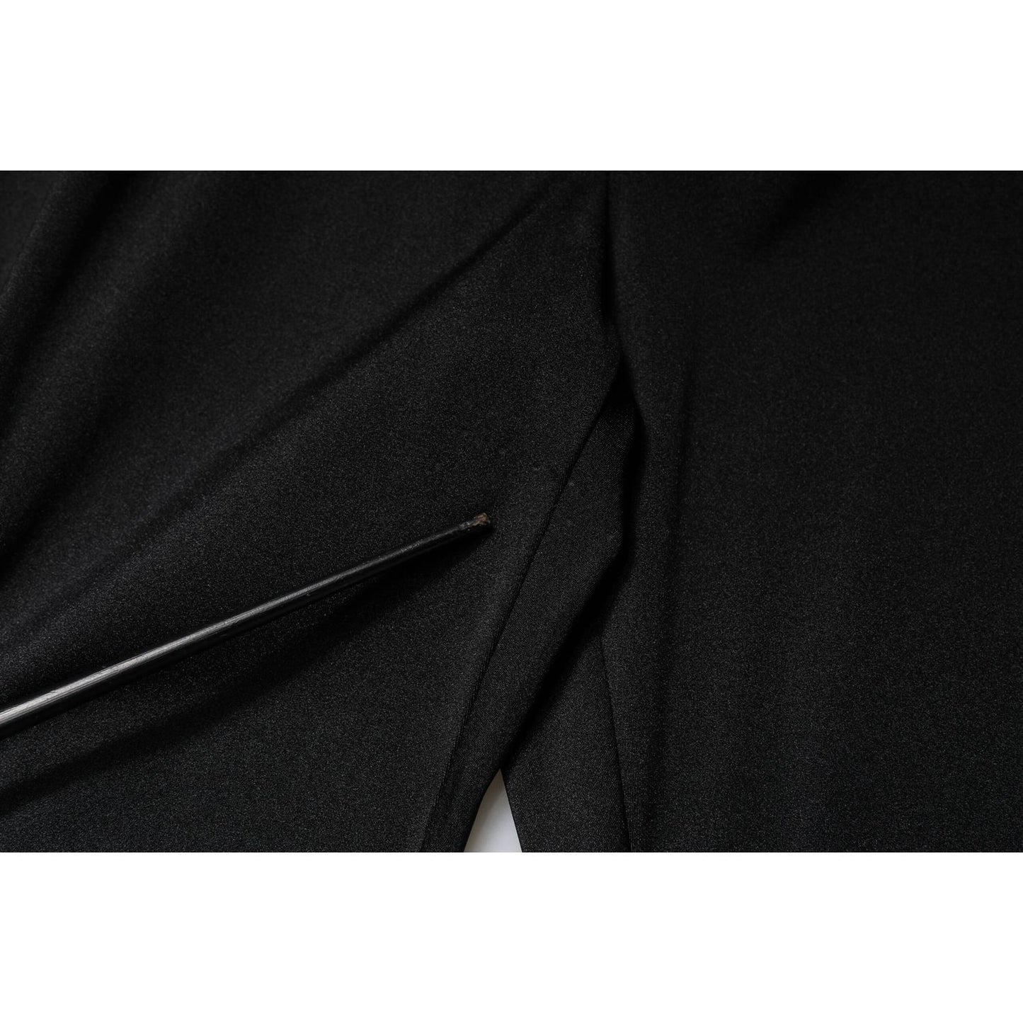 Dolce & Gabbana Black Nylon High Waist Slim Fit Pants