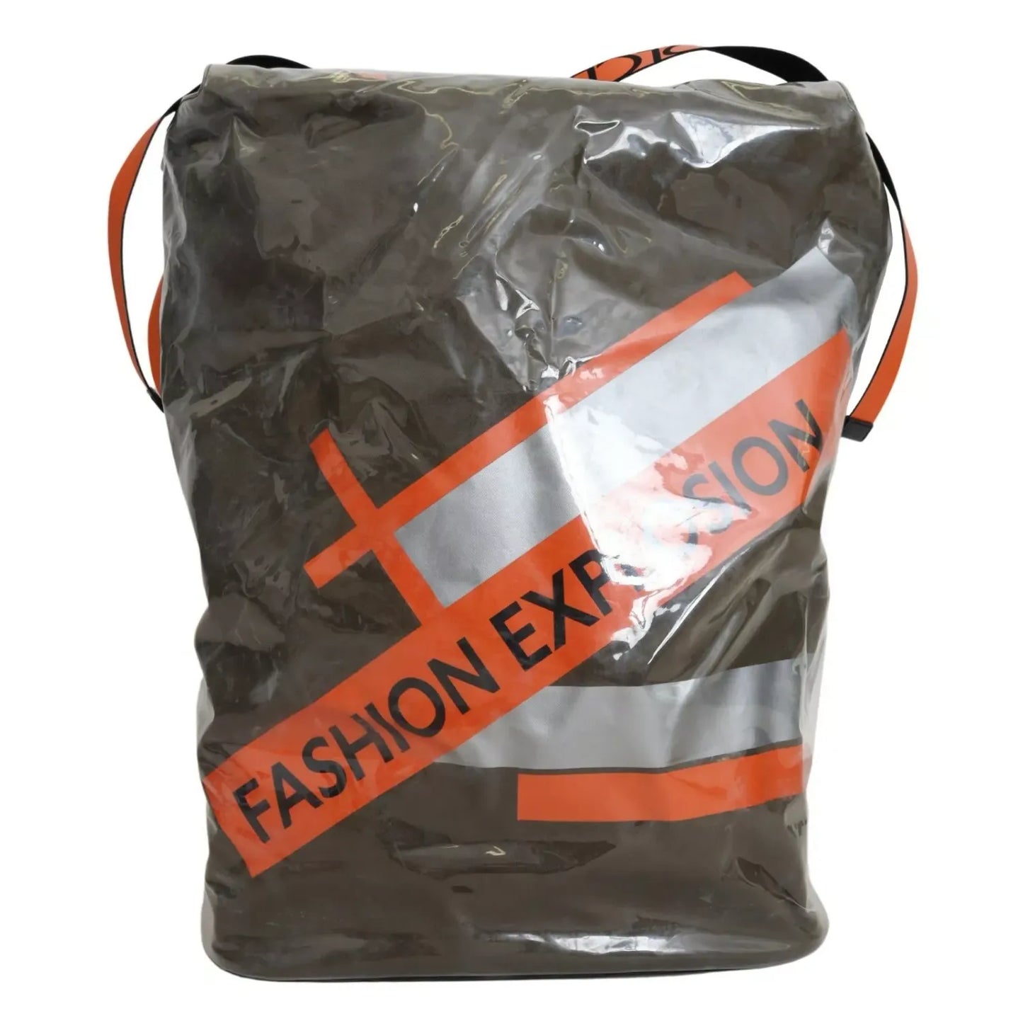 Dolce & Gabbana Green Fashion Expression Oversized Plastic Tote Bag