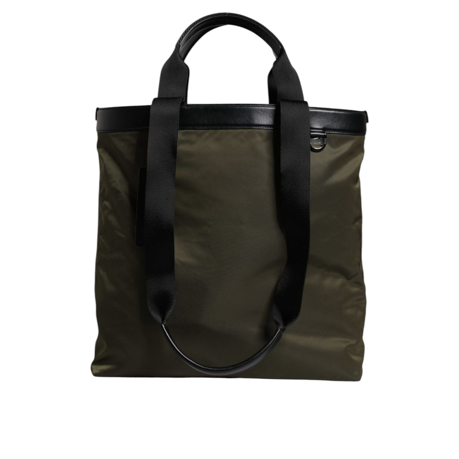 Dolce & Gabbana Military Green Nylon Shoulder Strap Tote Bag