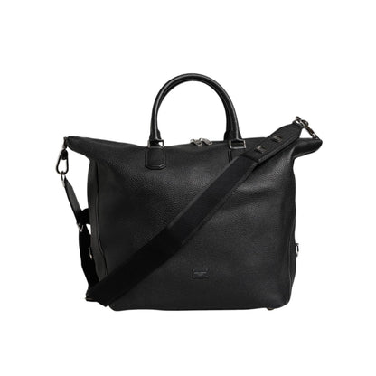 Dolce & Gabbana Black Calfskin Leather Hand Shoulder Duffle Bag