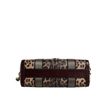 Dolce & Gabbana Brown Leopard Leather Shoulder Strap Duffle Bag