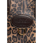 Dolce & Gabbana Brown Leopard Leather Shoulder Strap Tote Bag