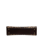 Dolce & Gabbana Brown Leopard Leather Shoulder Strap Tote Bag