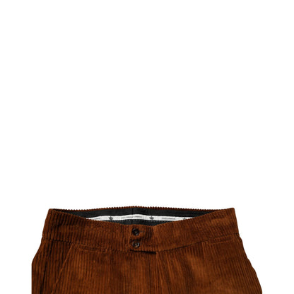 Dolce & Gabbana Dark Brown Corduroy Cotton Skinny Denim Jeans