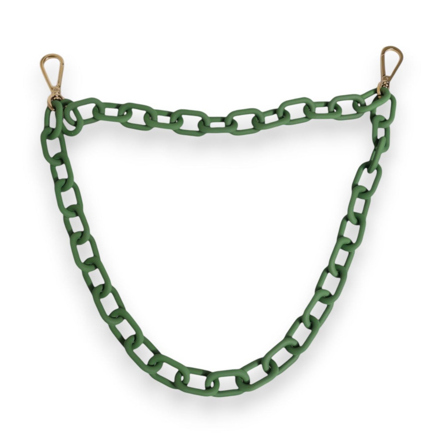 Dolce & Gabbana Green Plexy Acrylic Chunky Gold Hardware Wallet Chain