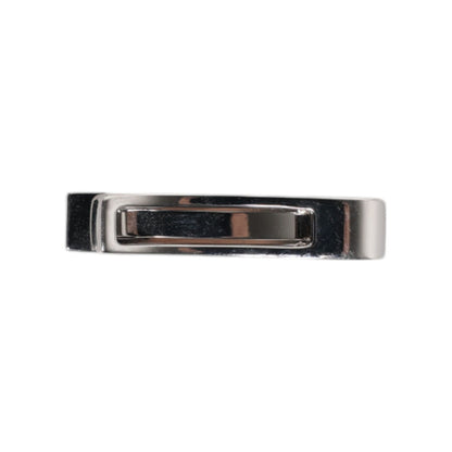 Dolce & Gabbana Silver Tone Brass Logo Branded Tie Clip Bar