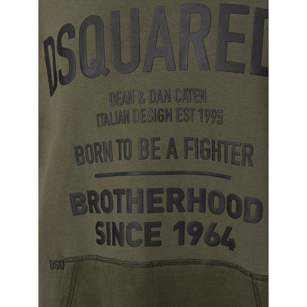 Dsquared² Green Cotton Sweatshirt