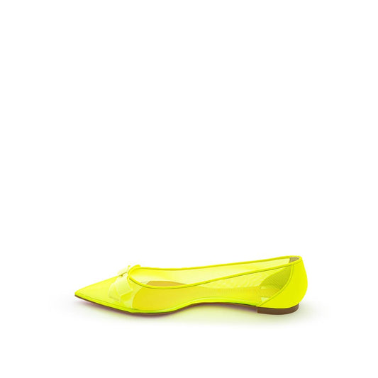 Christian Louboutin Sunshine Yellow Mesh Flat Elegance CH-4063669-EU38/US8