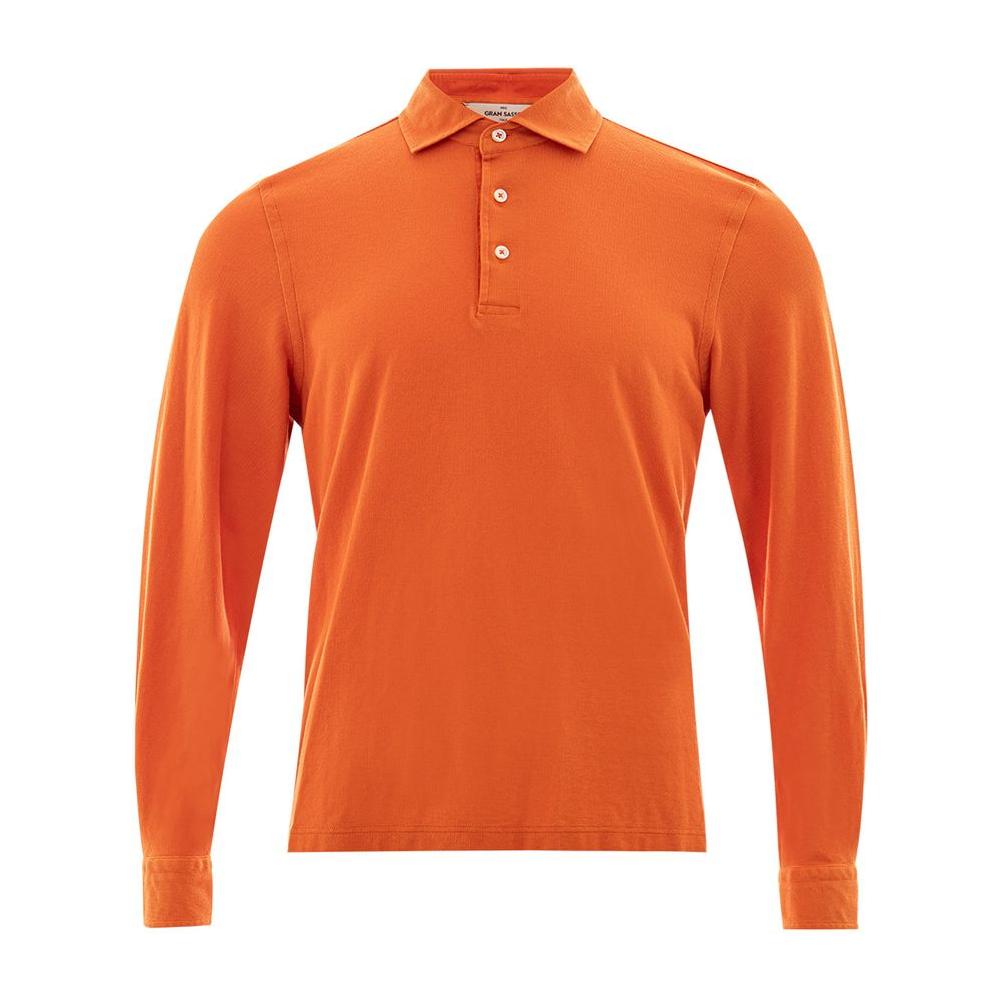Gran Sasso Orange Cotton Polo Shirt