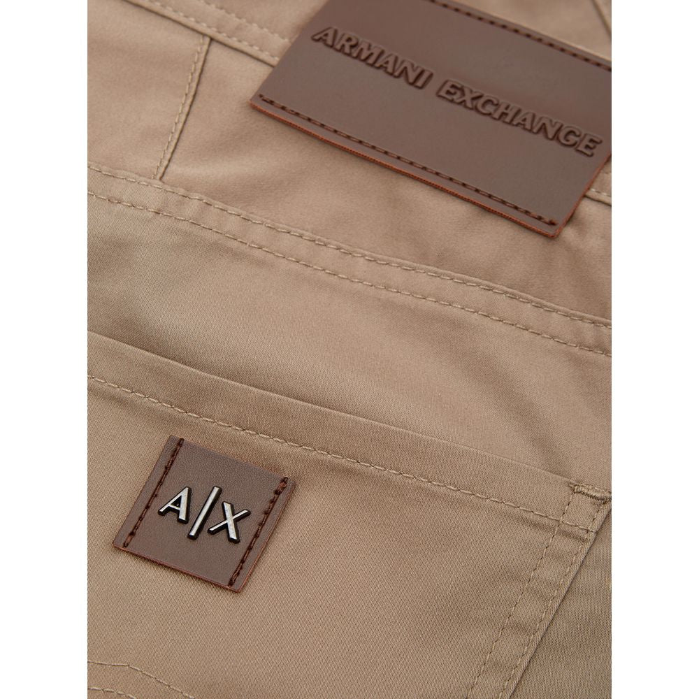 Armani Exchange Brown Cotton Pant AR-1276664-W32