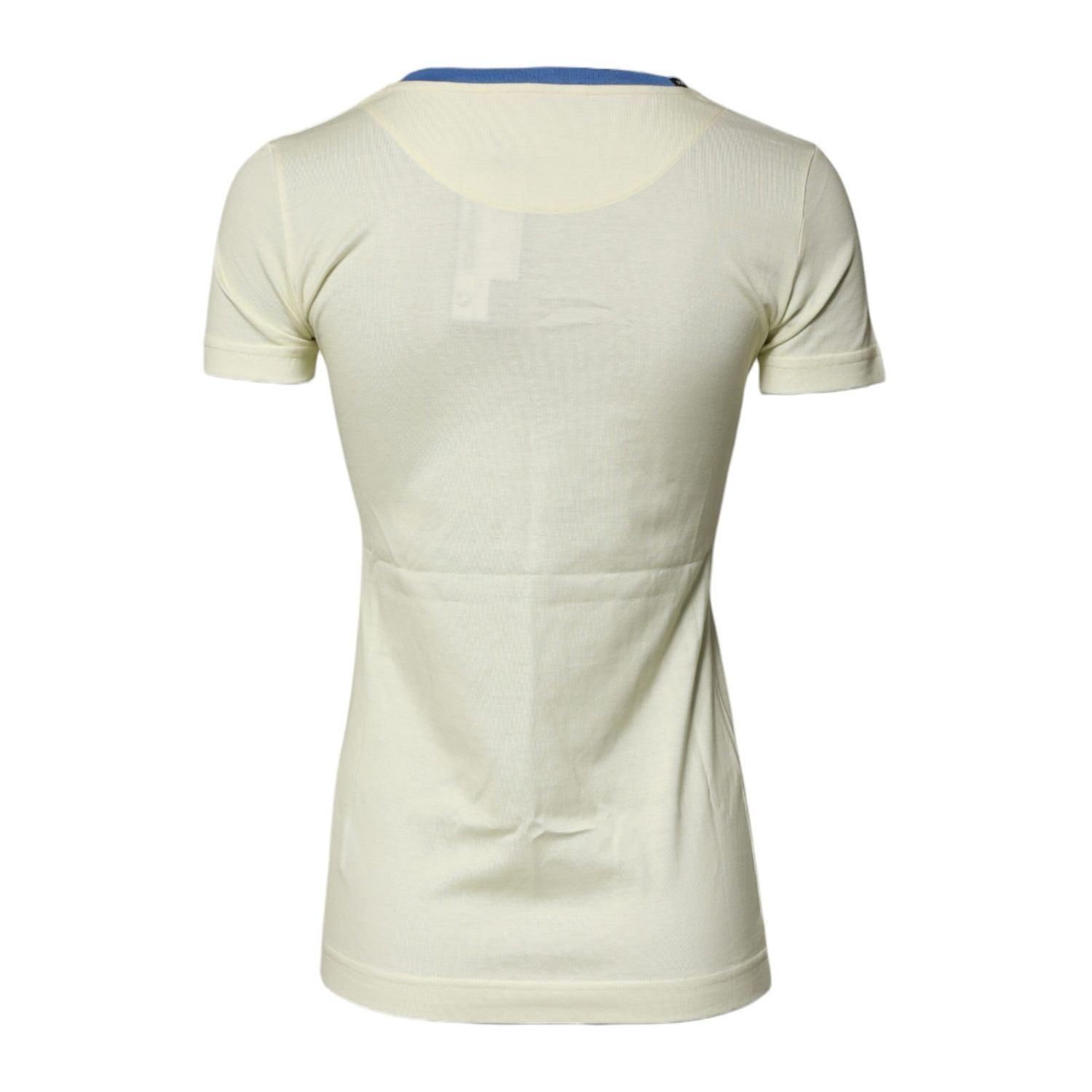 Dolce & Gabbana Light Yellow Cotton Short Sleeve T-shirt