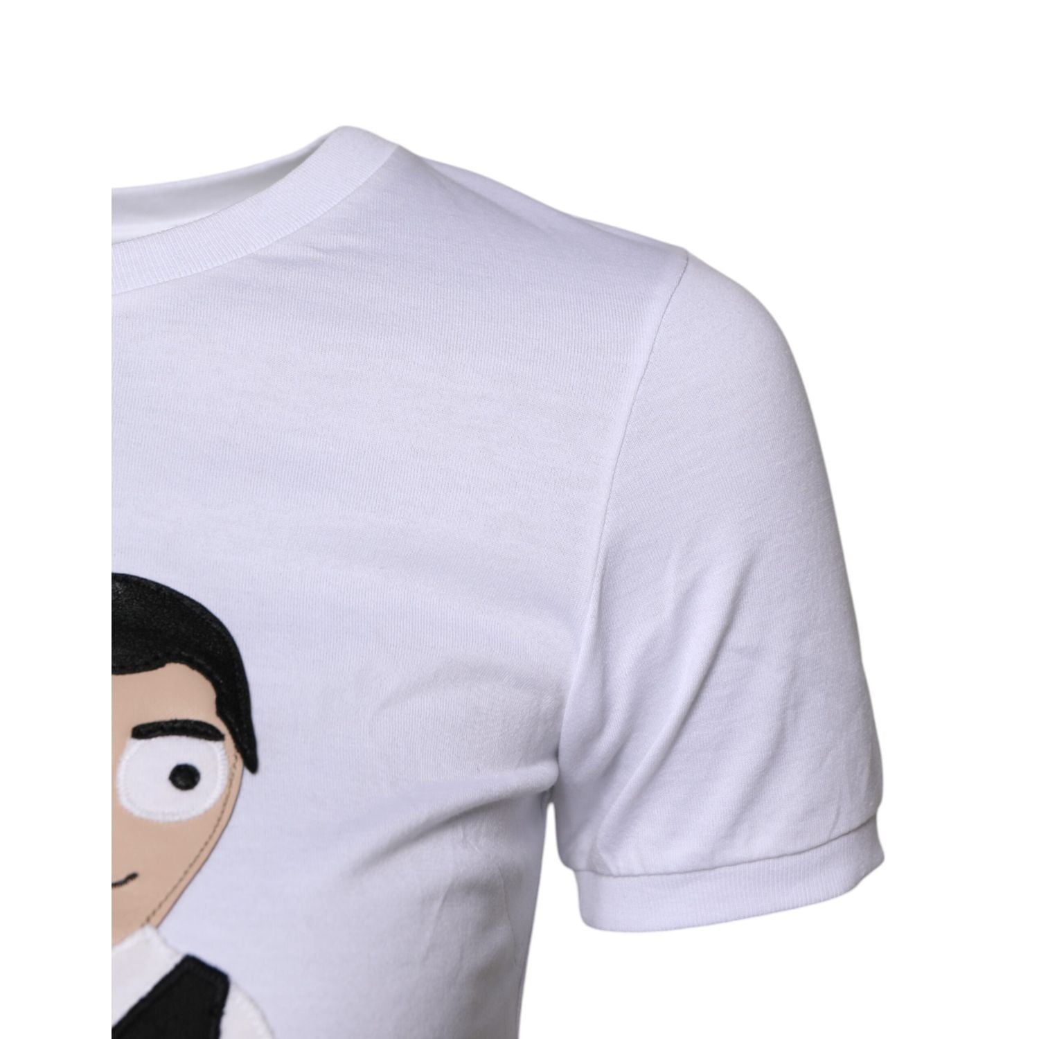 Dolce & Gabbana White #DGFAMILY Embroidery Cotton T-shirt