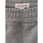 Alexander McQueen Chic Gray Cotton Blend Trousers Alexander McQueen Dim Gray