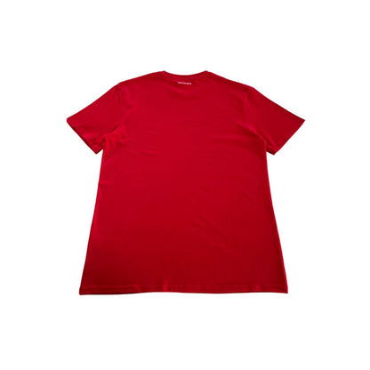 Trussardi Beachwear "Red Cotton Men T-Shirt"