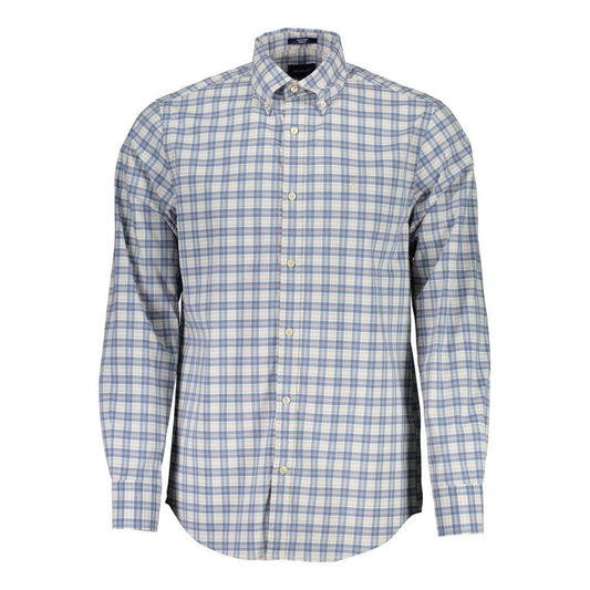 Gant Blue Cotton Men Shirt GA-2082-S