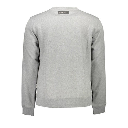 Plein Sport Gray Cotton Sweatshirt