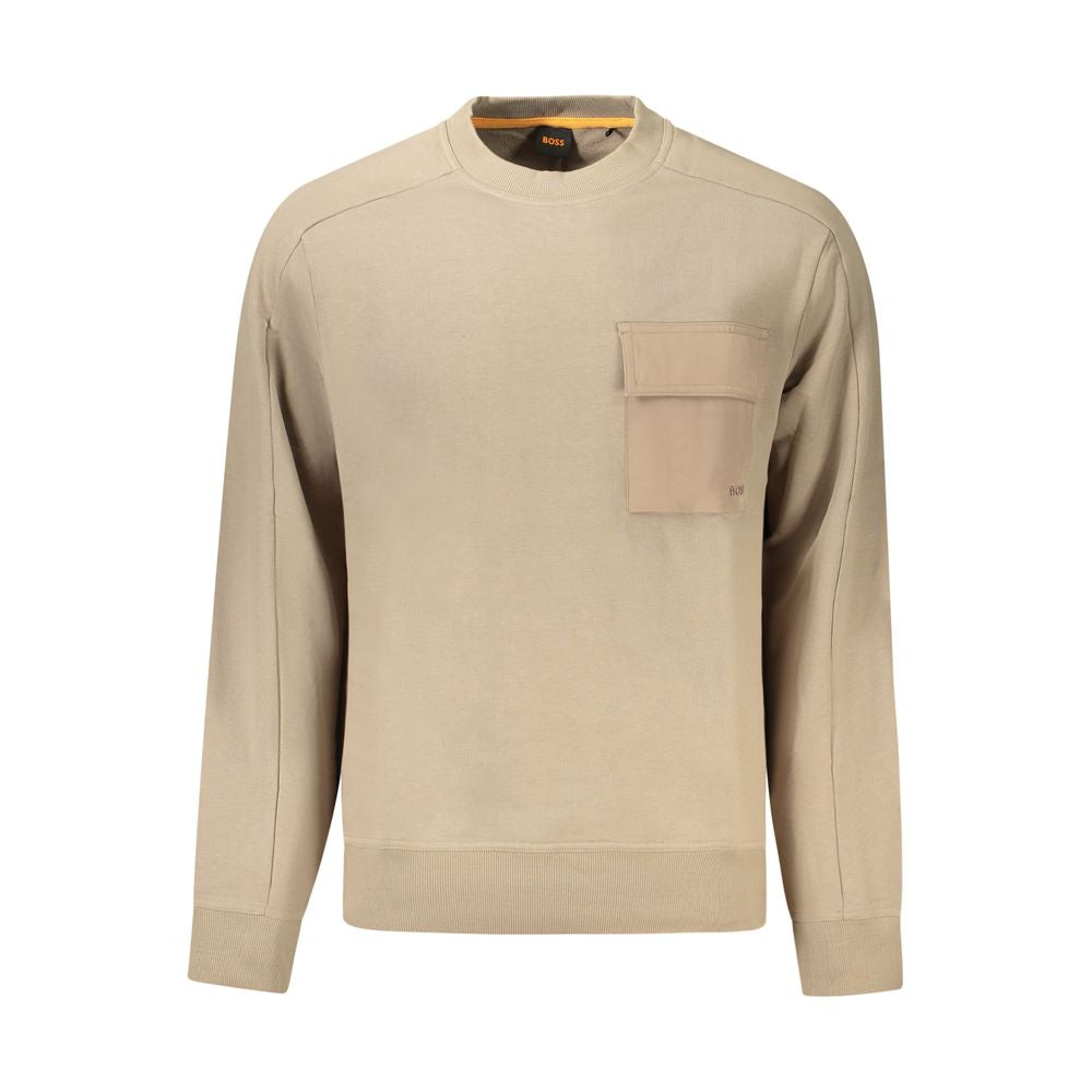 Hugo Boss Beige Cotton Sweatshirt