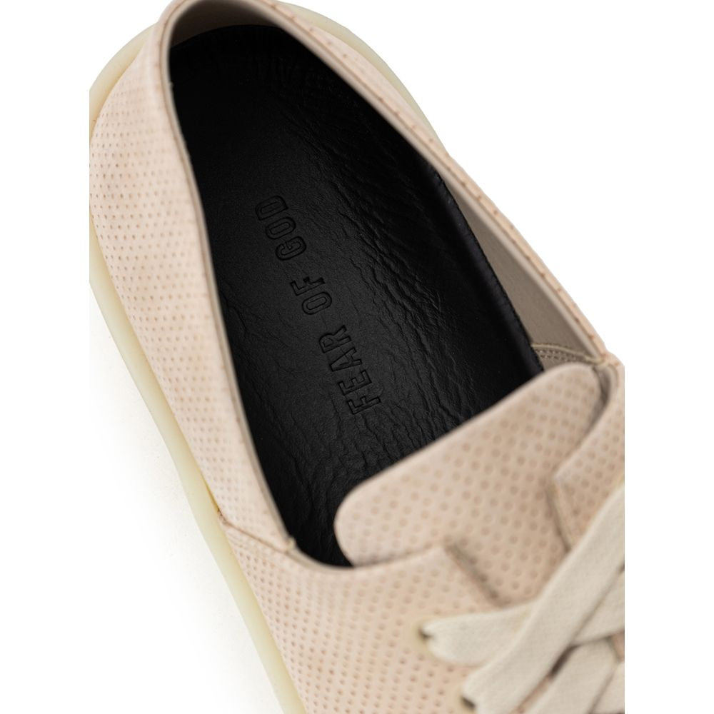 Fear Of God Beige Leather Low Top Sneakers