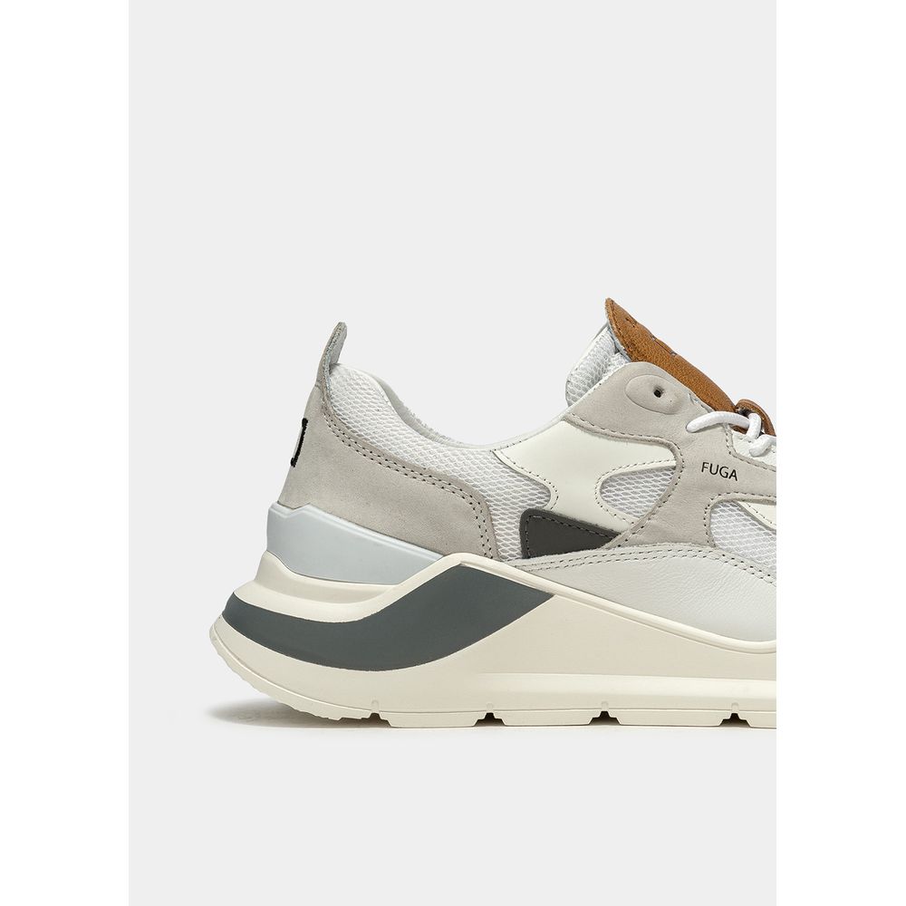 D.A.T.E White Leather Sneaker
