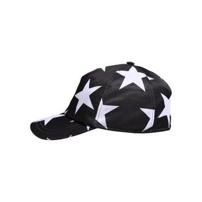 Dolce & Gabbana Black Star Print Polyester Baseball Cap