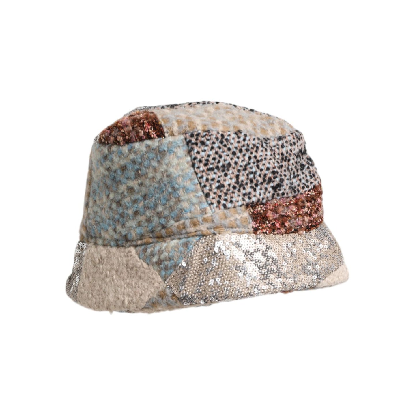 Dolce & Gabbana Multicolor Patchwork Embellished Bucket Hat