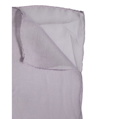 Dolce & Gabbana Purple Silk Rectangle Wrap Shawl Scarf