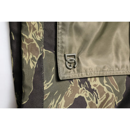 Dolce & Gabbana Multicolor Camouflage Cotton Bomber Jacket