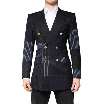 Dolce & Gabbana Multicolor Patchwork Jacket Coat Suit Blazer